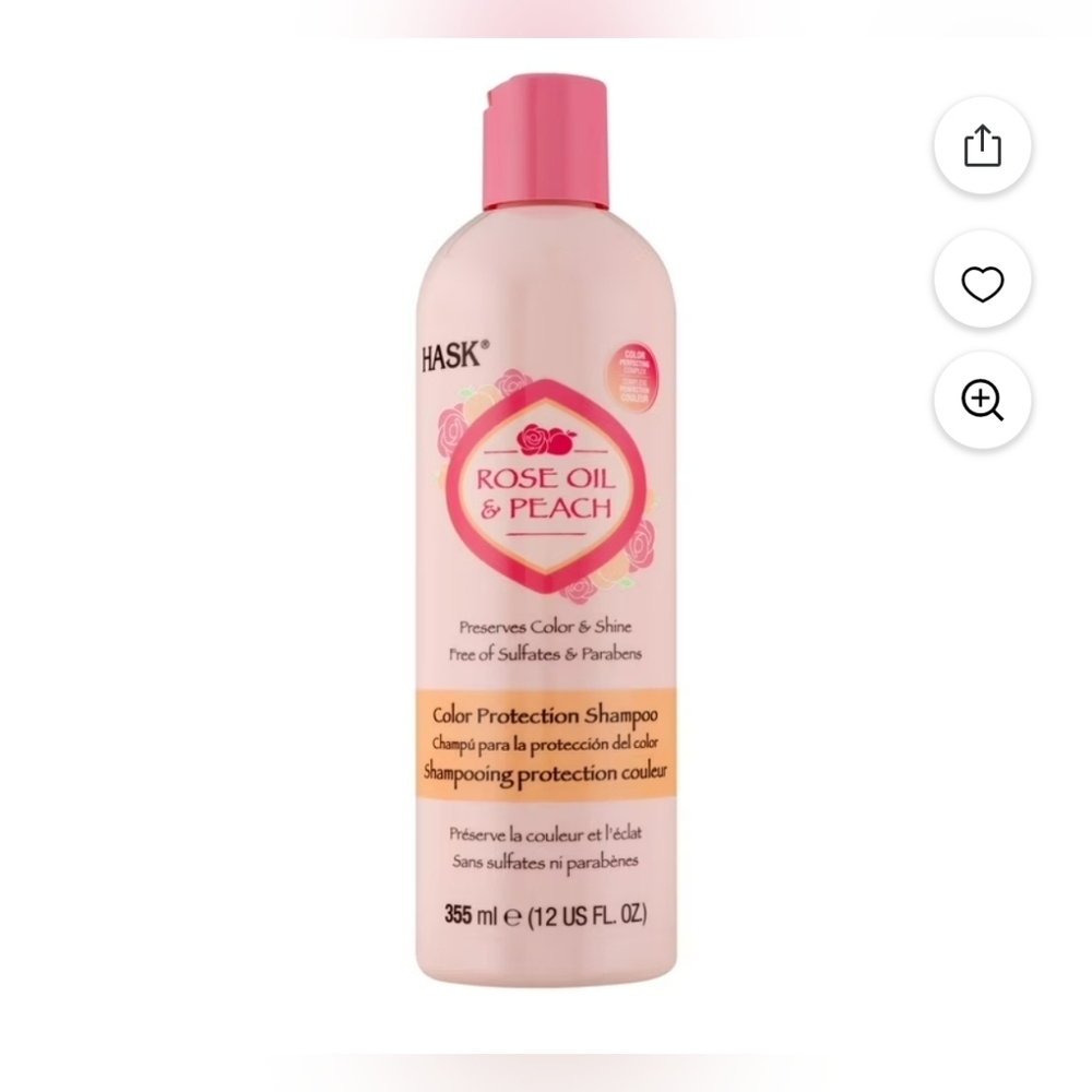 Hask Rose Oil & Peach Color Protection Conditioner 12fl Oz 2019 Allure Winner